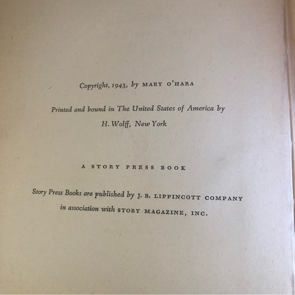Vintage Hardcover Thunderhead by Mary O’Hara 1943 - Classic Horse Novel - Picture 5 of 11